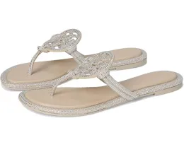 Сандалии Tory Burch Miller Knotted Pave с заклепками и стелькой из овечьей кожи