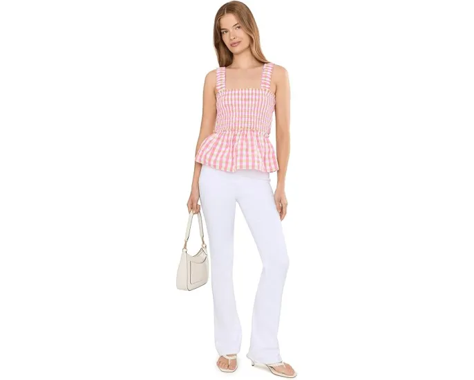 Топ Hadly Smocked от Lilly Pulitzer с квадратным вырезом и оборками