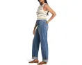 Джинсы Madewell Pieced Barrel с манжетами и широкими штанинами в цвете Mosby Wash