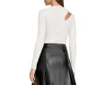 Свитер DKNY Long Sleeve Ribbed Cutout с асимметричным вырезом