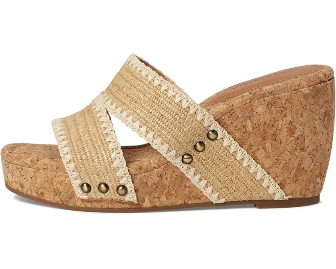 Сандалии Vickta Woven Band Cork Wedge от Lucky Brand с плетеными ремешками и пробковым клином