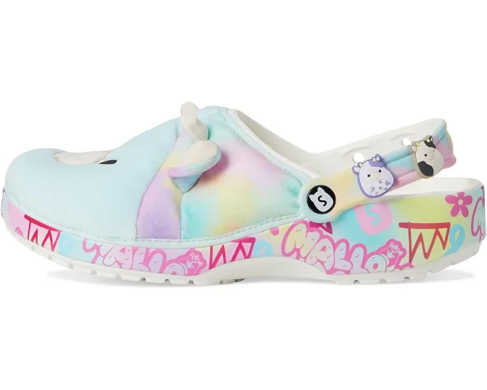 Кроксы Crocs Squishmallows Classic Clogs с плюшевым верхом и ремешком на пятке