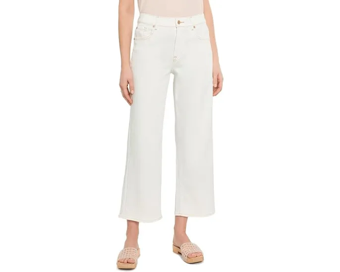 Джинсы 7 For All Mankind с прямым кроем и высокой посадкой Stovepipe Straight Ankle