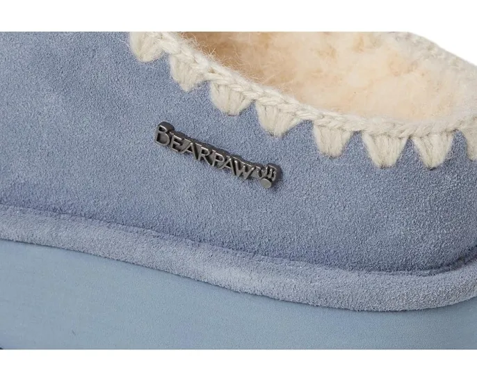 Домашние тапочки Bearpaw Crochet Martis с вязаным декором и съемной стелькой