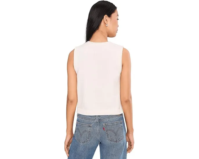 525 america Жилет Marianna без рукавов с застежкой на пуговицы и скругленным краем