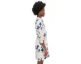 Платье-трапеция Tommy Bahama Beleza Blossom с рукавом 3/4 и воротником