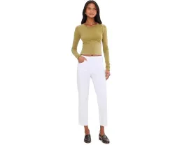 Джинсы KUT from the Kloth Rachael High-Rise Fab Ab Mom с необработанным краем