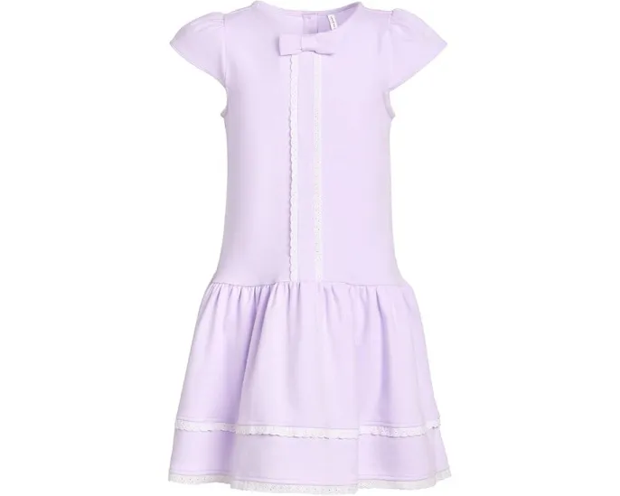 Janie and Jack платье из ткани понте для детей с рюшами и запахом