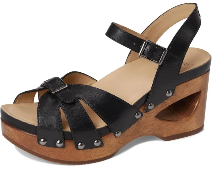 Сандалии Alanna на танкетке из дерева с ручной отделкой от Dansko