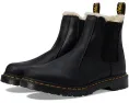 Челси Dr. Martens Leonore с искусственным мехом и классической подошвой