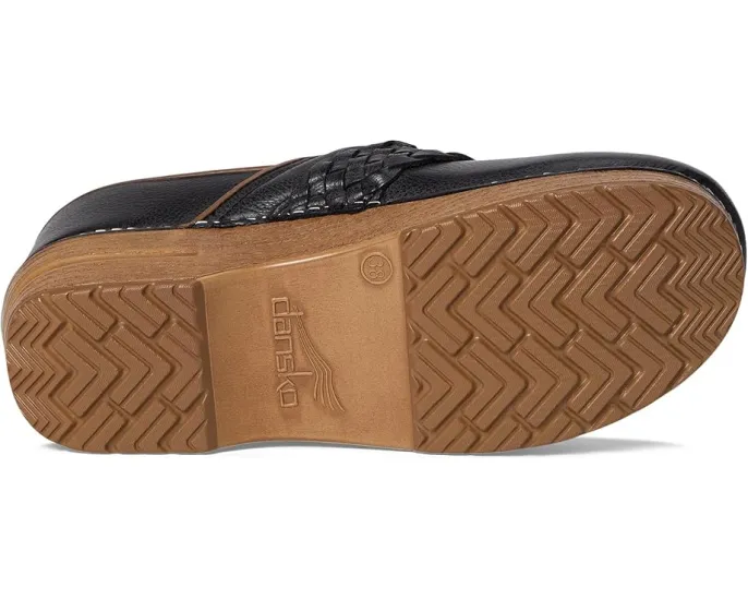 Клоги Dansko Pro Braided с плетеным декором и декоративной пряжкой