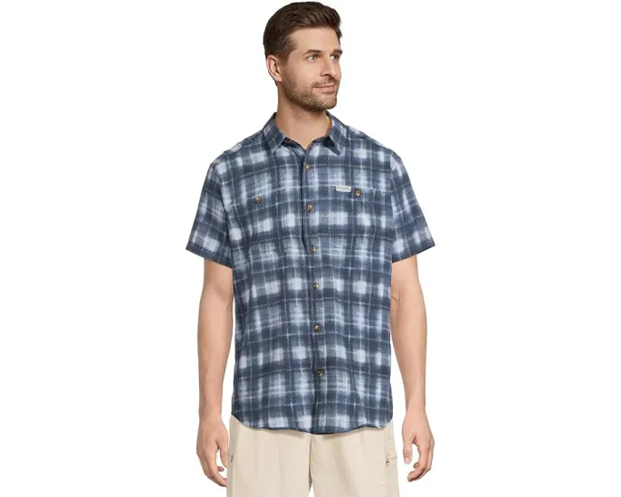 Columbia Utilizer Printed Woven Short Sleeve с защитой UPF 40 и технологией Omni-Wick