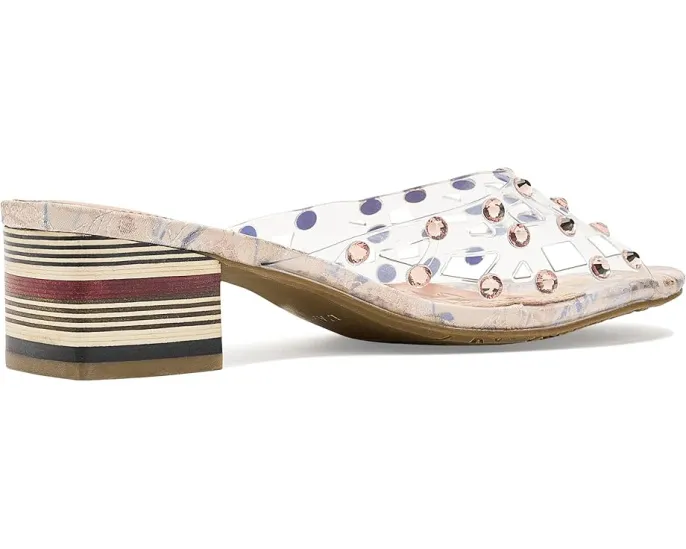 L'Artiste by Spring Step Блестящие сандалии Ontherox с кристаллами и блочным каблуком