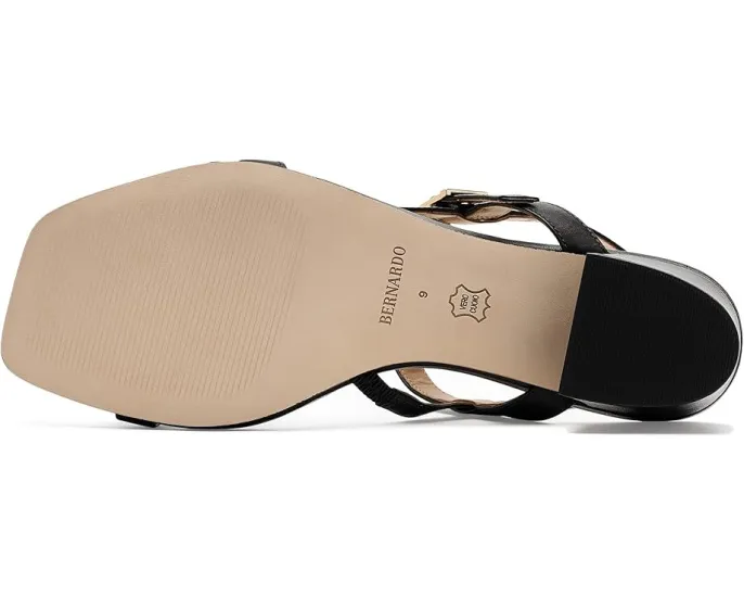 Босоножки Bernardo Jinji на низком каблуке с двойным ремешком