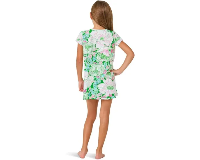 Платье-футболка Mini Cody с кружевной отделкой Lilly Pulitzer Kids