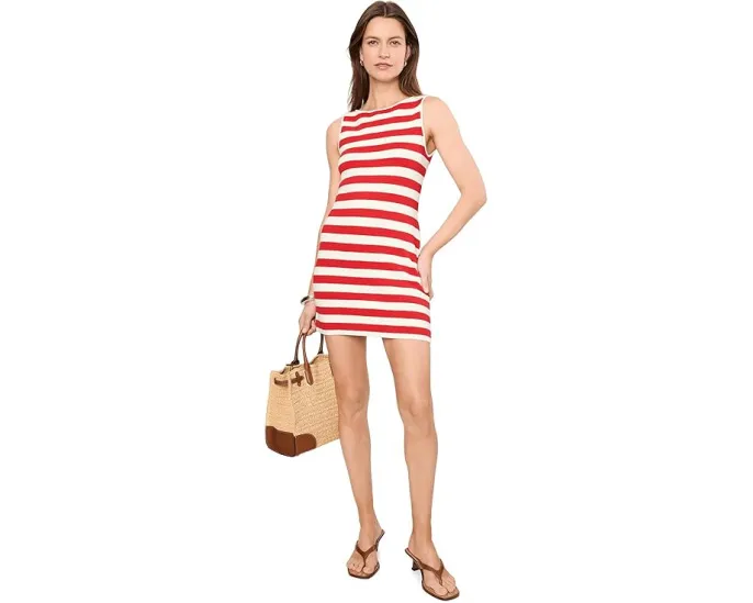 Мини-платье Cameron Mini Dress Show Me Your Mumu в полоску с лодочным вырезом