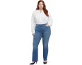 Джинсы Plus Size Barbara Bootcut от NYDJ с принтом