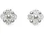 Серьги-гвоздики Fine Jewelry Flower с бриллиантами из стерлингового серебра