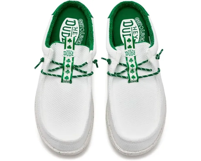 Слипоны Hey Dude Wally Slip Shamrock с текстильно-синтетическим верхом