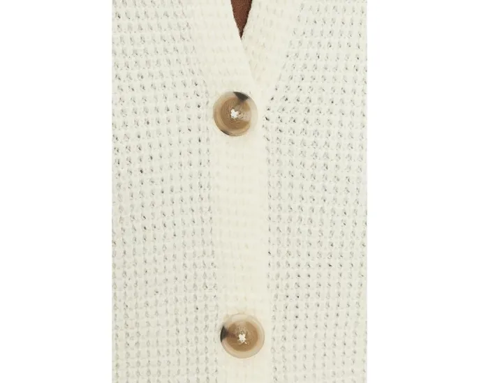 Waffle Tuck Cardigan