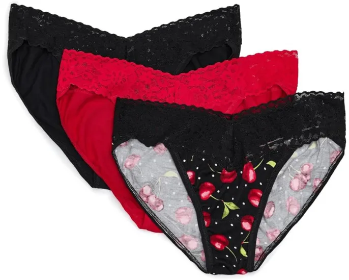 Hanky Panky комплект из 3 трусиков Dreamease Vikini с кружевом и низкой посадкой