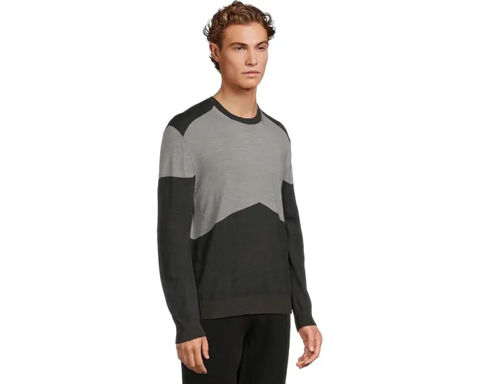 Свитер Armani Exchange из шерстяной смеси с цветными блоками