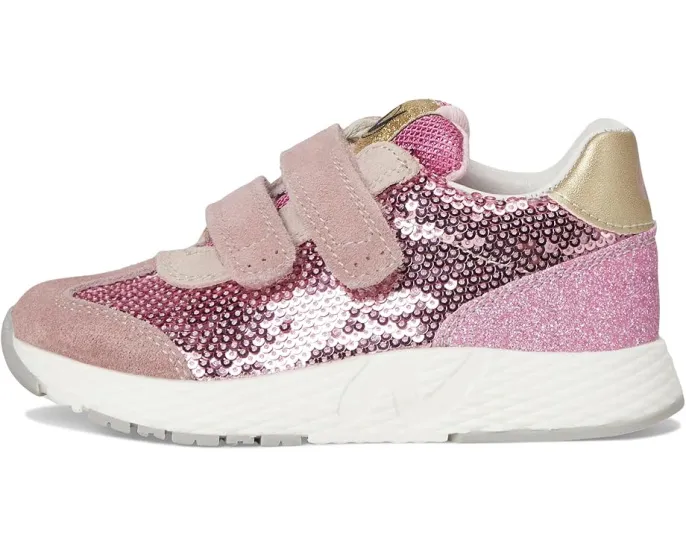Детские кроссовки Naturino Jesko 2 VL с блестками и двумя застежками на липучке