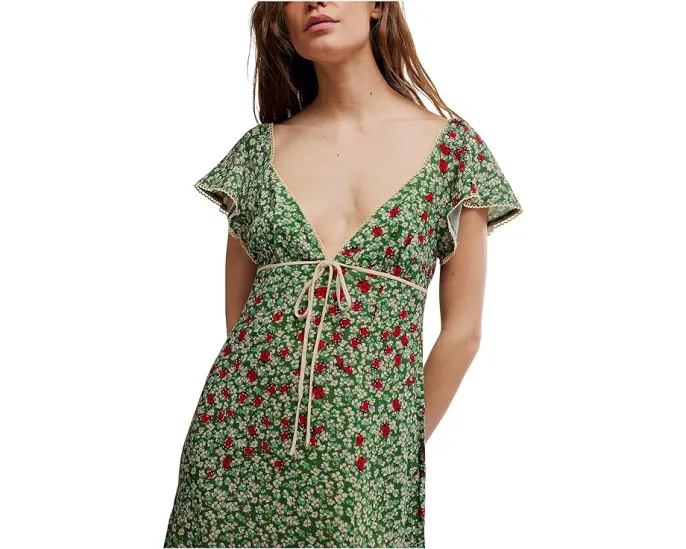 Сарафан мини Backroads Free People с цветочным принтом и карманами