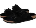 Унисекс сандалии Birkenstock Arizona из замши с подкладкой из овчины
