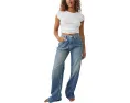 Джинсы Free People Tinsley Baggy High-Rise Skinny с широкими штанинами