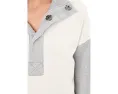Свитшот Free People Color-Block Timeless из флиса с эффектом burnout