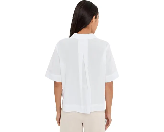 Блуза с классическим воротником из органического хлопкового поплина от Eileen Fisher