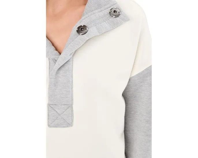 Свитшот Free People Color-Block Timeless из флиса с эффектом burnout