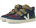 Детские кроссовки VEJA Small V-10 Mid на липучке из кожи
