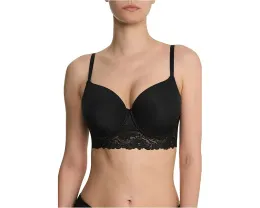 Бюстгальтер T-shirt с длинным основанием и кружевом Heavenly Full Coverage Natori