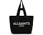 AllSaints Сумка Ali Canvas E/W Tote из переработанного хлопка с кожаными деталями