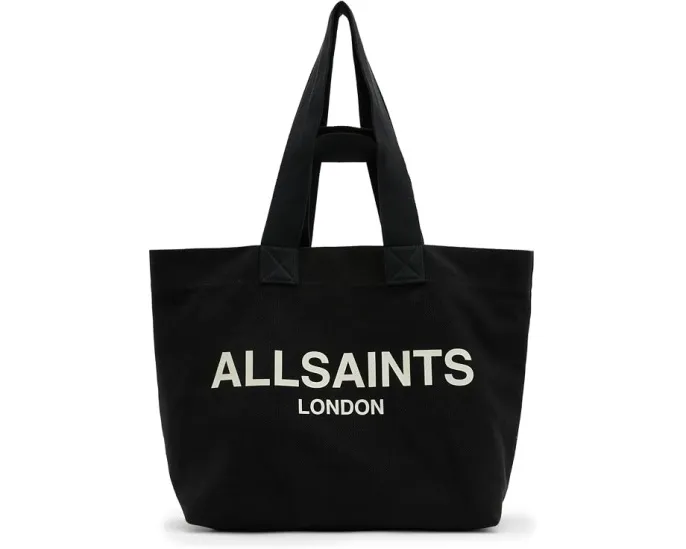 AllSaints Сумка Ali Canvas E/W Tote из переработанного хлопка с кожаными деталями