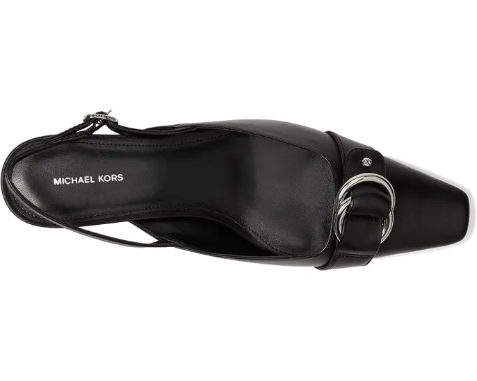 MICHAEL Michael Kors туфли Jaden Kitten Sling на низком каблуке с удлиненным носком