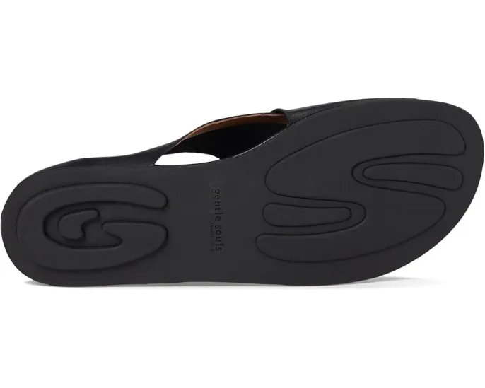 Сандалии Laniey на плоской подошве с открытым мысом из эластичной кожи Gentle Souls by Kenneth Cole