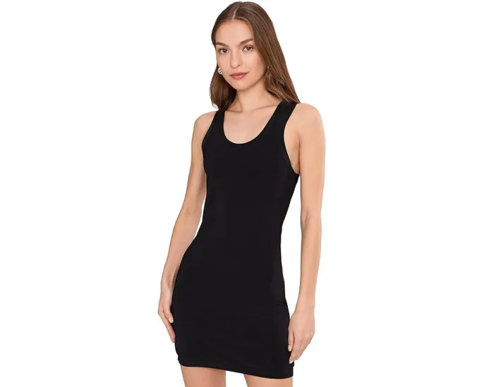 Мини-платье Norma Kamali с открытой спиной и круглым вырезом