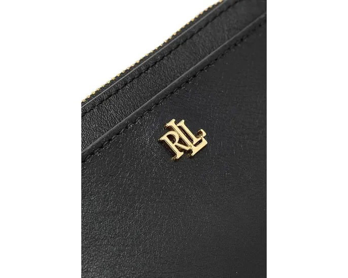 Кожаный картхолдер Lauren Ralph Lauren с L-образной молнией