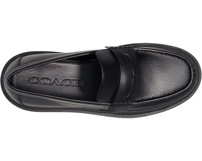 Лоферы Cooper из кожи со стопкой каблука от COACH