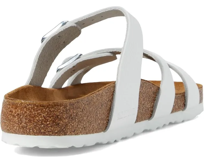 Сандалии Birkenstock Franca из кожи с перекрестными ремешками и пробковой стелькой
