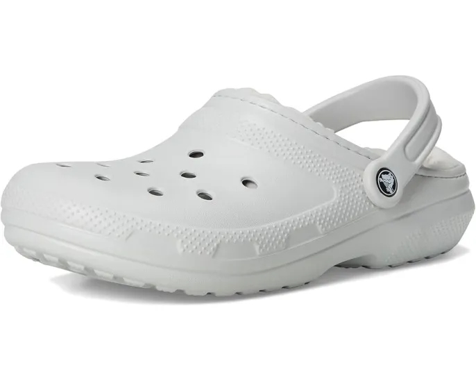 Классические утепленные кроксы Crocs с искусственным мехом и регулируемым ремешком