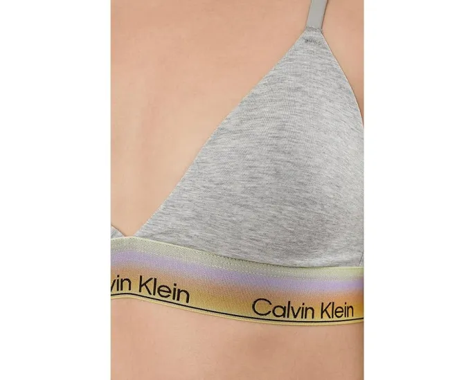 Calvin Klein Pride Triangle Bralette хлопковый бюстгальтер с регулируемыми бретелями