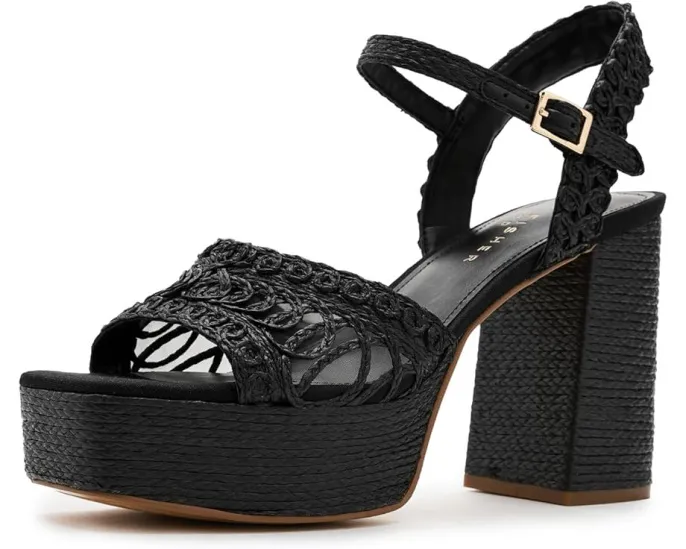 Marc Fisher LTD босоножки Chayse на высоком квадратном каблуке с плетеными деталями