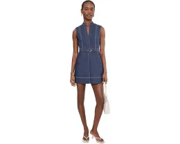 Комбинезон с faux denim и поясом Adrianna Papell