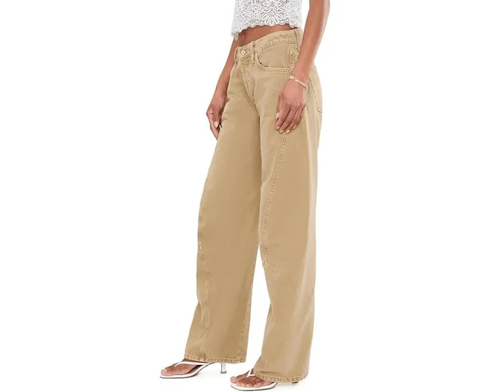 Джинсы Free People We The Free Fable с низкой посадкой и скрученными швами