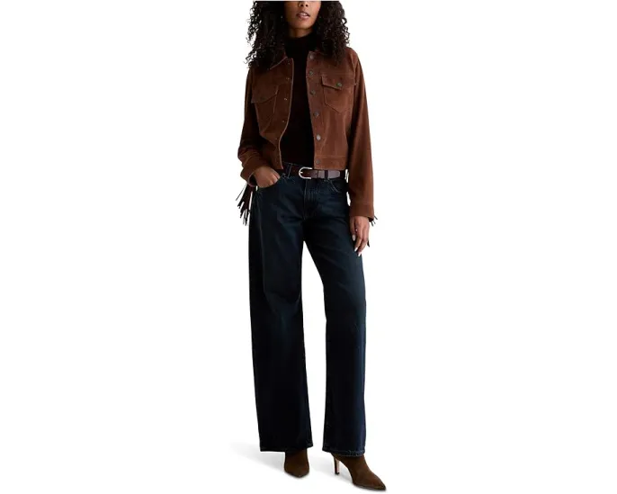 Джинсы AG Jeans Adria Low Rise Baggy Wide Leg свободного кроя