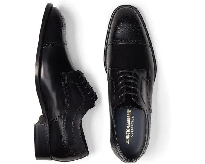 Туфли оксфорды Johnston & Murphy Ellsworth Cap Toe ручной работы из Италии